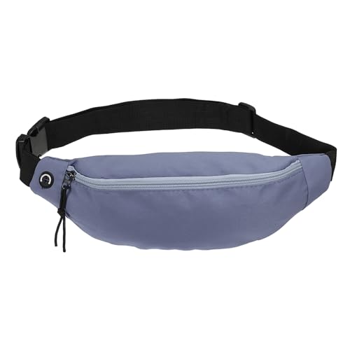 PATIKIL Fanny Pack, Adjustable Belt Bag for Men and Women Waterproof Waist Bag Crossbody with Headphone Jack for Hiking Walking Blue
