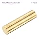 DMiotech 25mm x 100mm Messingstangen, Messingstäbe Massiver Runde Messingstab für DIY Handwerk Messingschweißstangen Drehbankstangen Durchschläge Wellen Modellflugzeug Schiff Auto