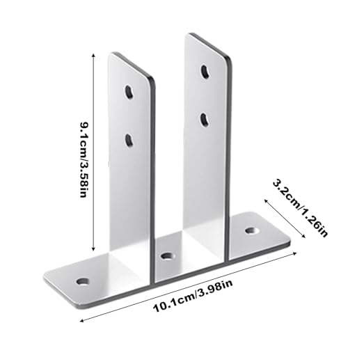 Soporte para pantalla de orinal con juego de 4 herrajes de fijación para inodoros públicos 6