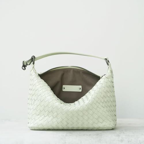 Genuine leather woven crossbody bag for women,vintage chic shoulder bags with detachable strap,wristlet,handbags2