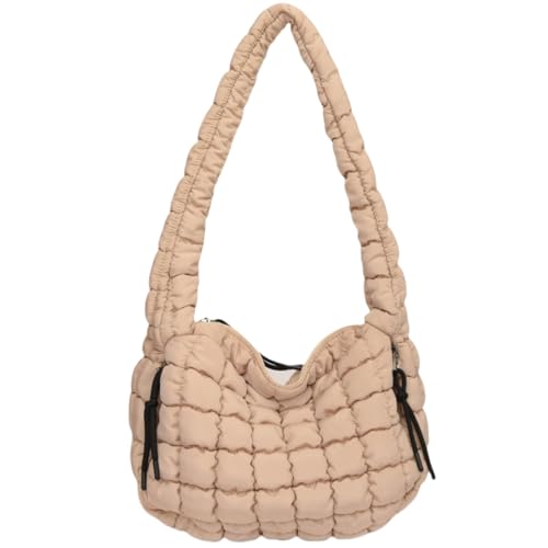 Puffer Quilted Shoulder Bags Purse Cloud Puffy Crescent Tote Bag Designer Nylon Hobos Padded Crossbody Bag for Women - Main Image