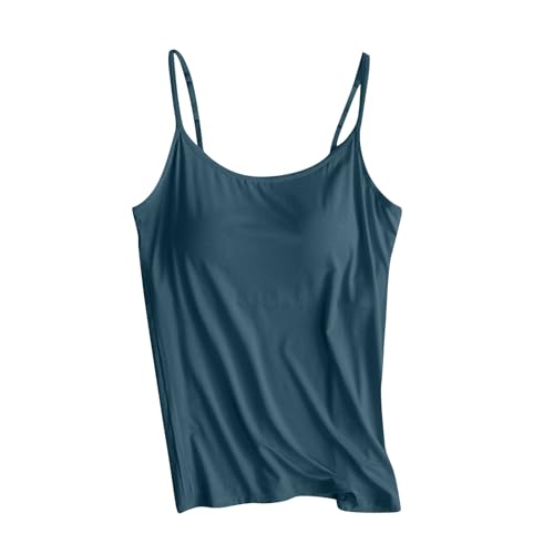 Tank Tops for Women 2026 Trendy Built in Shelf Bra Camisole