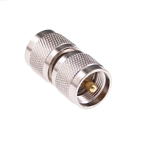RFaha 2pcs UHF Male PL259 to N type Male RF Coaxial Adapter UHF to N Coax Connector(F60-2) - Image 3