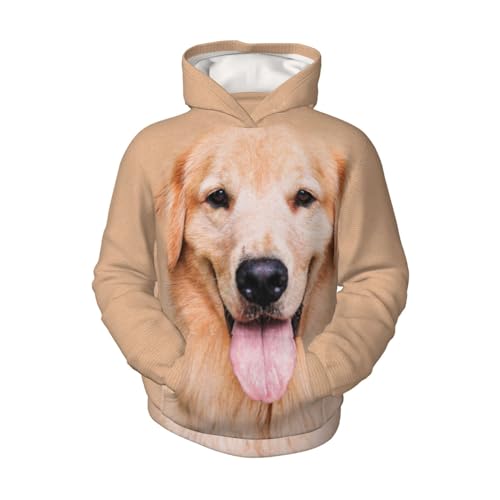 Golden Retriever Aesthetics Boy, Girls Sports Shirt Youth Pullover Fashion Hooded Sweatshirt4