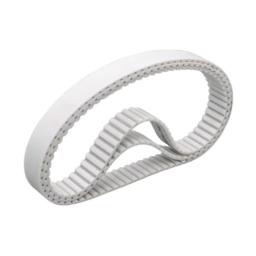 Courroie AT10 1180mm en boucle fermée polyuréthane blanc anti-allongement