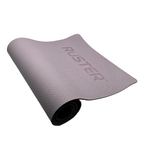 RUSTER Esterilla Yoga TPE Antideslizante - Colchoneta Deportiva Resistente al Agua con Textura de...