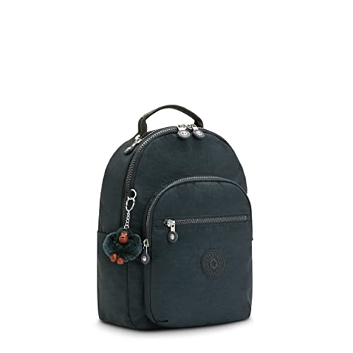 Image of Kipling Women's Seoul Small Backpack, Durable, Padded Shoulder Straps with Tablet Sleeve, Bag, True Blue Tonal, 10.5''L x 13.75''H x 6.75''D (KI40824DX)