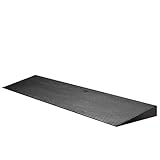 Wiltec Threshold Ramp 900 x 200 x 40 mm, Wheelchair Ramp Made of Non-Slip Rubber, the Ramp Can Be Cut to Size for wheelchairs, rollators and Also to Fit Available Space