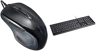 Kensington Wireless Mouse - Pro Fit Ergonomic Vertical 2.4GH Wireless Mouse with Scroll Wheel and 4 Buttons to Prevent Mouse Arm / Tennis Elbow / RSI Syndrome; Black (K75501EU)