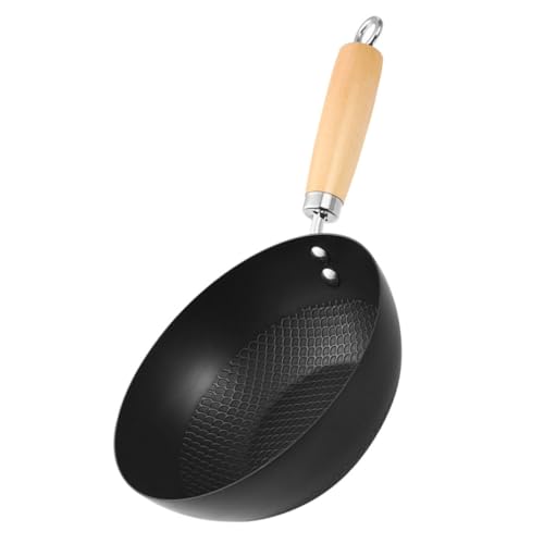Wok Zerodeko de hierro y madera, antiadherente 40 cm miniatura 1