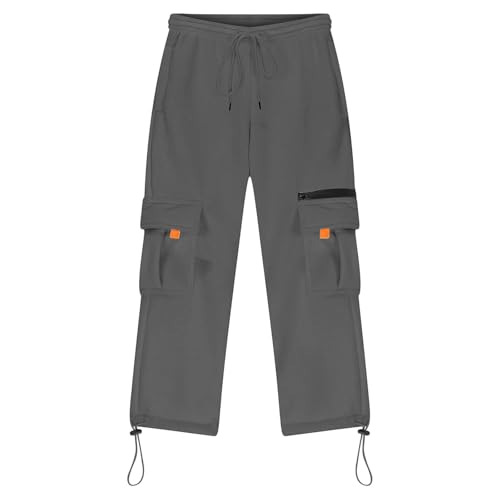 Baggy Sweatpants for Boys Teens Elastic Waist Fleece Cargo Joggers Comfy Warm Active Outdoor Sweat Pants with Pockets4