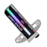 Rennrad-Radlicht, LED-Fahrradspeichenlicht, 32 Muster, wasserdicht, Fahrradwarnlampe, langlebige bunte Warnlampe