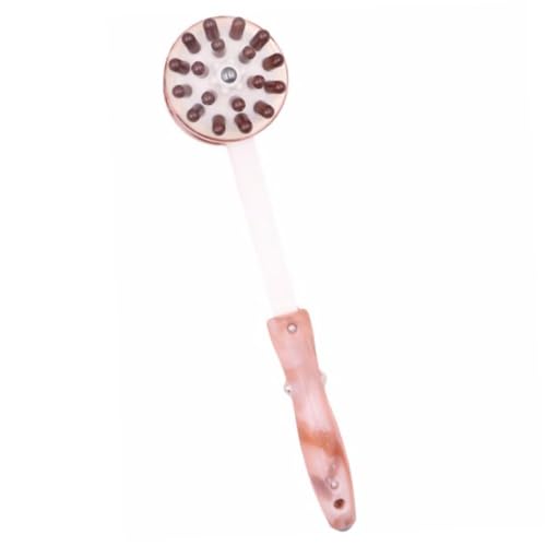 HAMPPLIES 1 Pieza martillo de masaje multifuncional martillo de masaje de espalda masajeador de cuerpo masajeador manual bate de masaje martillo masajeador madera maciza Marrón