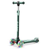 Dribbl 3-Wheel Kids Scooter - Lean-to-Steer Technology, Adjustable Height Handlebar,...
