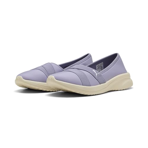 Image of Puma Women's Adelina 2 Trainers Ballet Flats, Purple Luster Puma White, 9.5 US