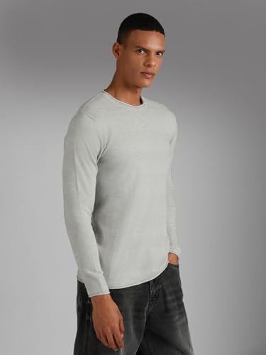 Image of HIGH STAR Men's HSMSWW23106RDNF LY Long Sleeves Regular Fit Sweater