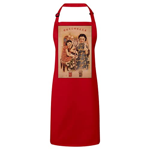 Tablier cuisine vintage pub tabac cigarettes style art déco chine des années 30