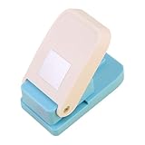 STARTIST 【新登場】穴あけパンチ 軽量 クラフトパンチ ルーズリーフ/スクエア/ペーパー ゲージパンチ 持ち運び便利 耐久性 手持ち ハンドメイド 正方形 スクエア/ラベル/五芒星/花/ルーズリーフラベル 多機能 軽あけ 幼稚園 diy 手帳 事務用品 単語帳作り スクラップブッキング (青 四角)