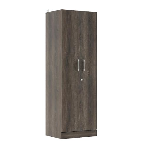Image of Wakefit Wardrobe for Bedroom | 1 Yr Warranty | Cupboard for Bedroom, Almirah, Wooden Wardrobe, Multi-Shelves Storage, Density:680-750 kg /m, Free Installation from Brand (Twill - Napa Oak)