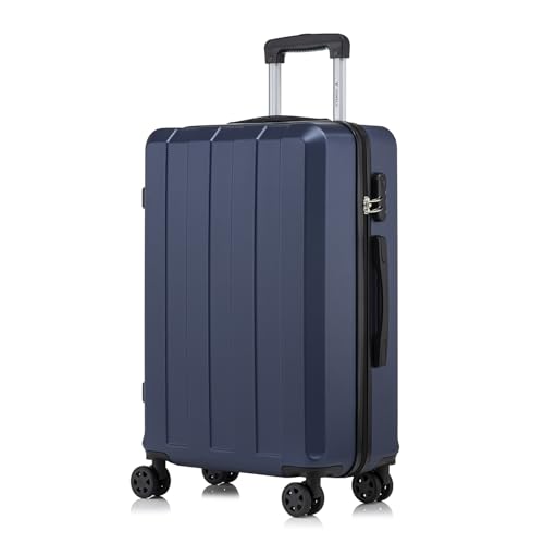 yonsly Koffer Suitcase, Trolley Reisekoffer, Rollkoffer Handgepäck mit 4 Rollen 360°, ABS Hartschalen, Sicherheitsschloss, Weicher Gummigriff, 210D-Futter
