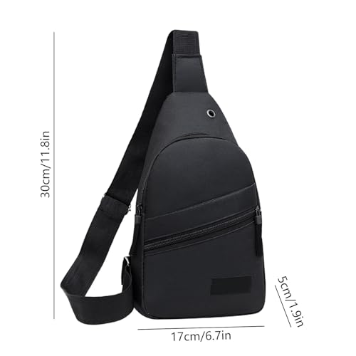 Sling Crossbody Bags for Women, Chest Pack for Men Daily Use with External Usb Charging Earphone Hole, Crossbody Sling Bag for Travel Outdoor Hiking, Multipurpose,Travel Sling Bags,Black4