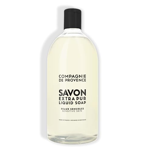 Compagnie de Provence Savon de Marseille Extra Pure Liquid Soap - Sensitive Skin - 33.8 fl oz Plastic Bottle Refill