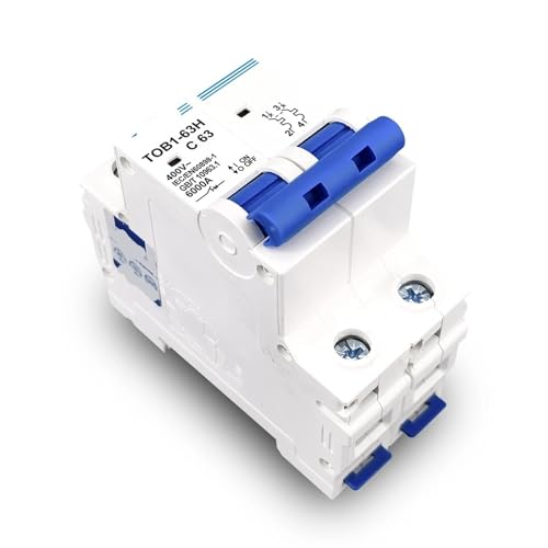 Disyuntor de CA 2P MCB TOB1-63 para solucionar saltos térmicos en líneas eléctricas 3