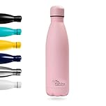 Water Bottle Otto Koning 500ml - Stainless Steel Vacuum Insulated Flask - Keeps Cold 24h / Hot 12h - Leak Proof, BPA Free & Scratch Resistant Metal Drinks Bottle for Gym, Office & Travel