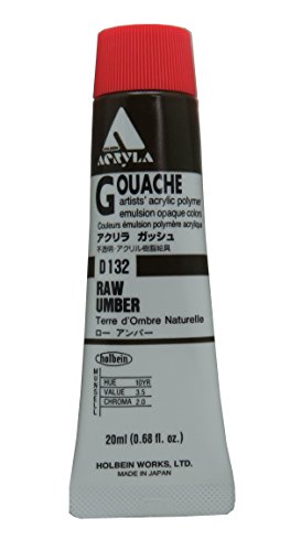 ホルベイン アクリリックガッシュ ローアンバー D132 20ml 007132