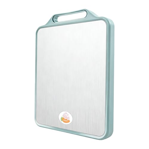 Tabla de cortar, alfombrilla de doble cara para trabajos de corte con asa, tabla de cortar para el hogar, para carne, pan, hogar, cocina, restaurante, comercial, camping, exterior, apartamento