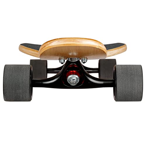 Mach1 Bambus Longboard mit Keramik Kugellager + T-Tool - Skateboard Drop Through Cruiser Komplettboard (Blanko)