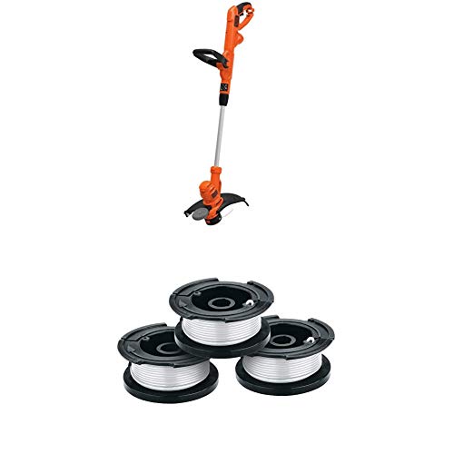 Image of BLACK+DECKER String Trimmer with Trimmer Line, 30-Foot, 0.065-Inch (BESTA510 & AF-100-3ZP)