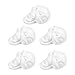 EXCEART 5 Pièces Crâne Tête de Styromousse Polystyrène Mousse Crâne Personnes Artisanat Bricolage Enfants Paitning Jouets en Mousse Polystyrène Modélisation Squelette Grimace Visage