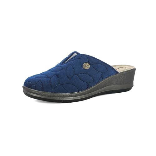 Pantofole femme inblu bleu en taille 37 avec talon de 4.5 cm