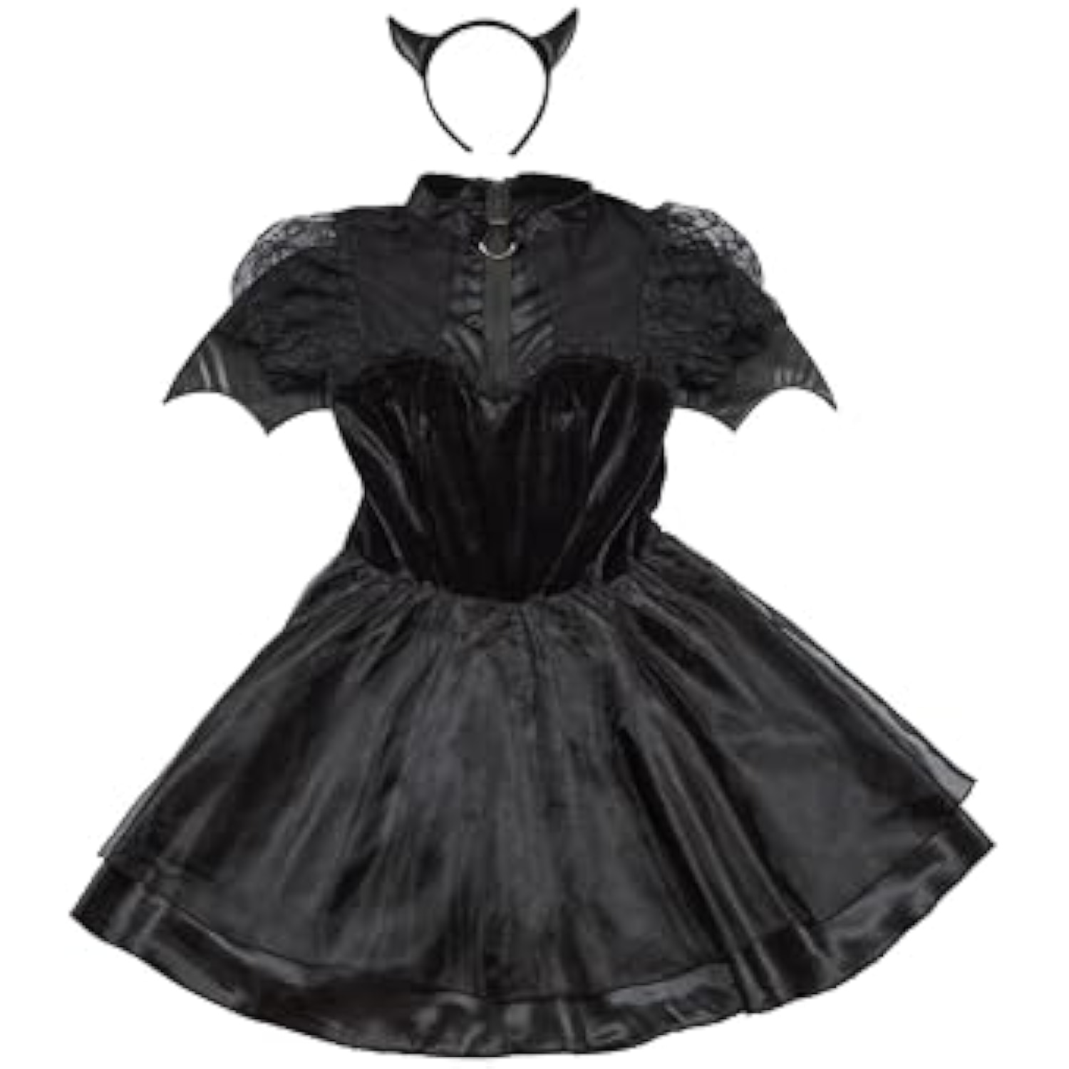 クリアストーン(Clearstone) GLOWHOLIC コスプレ ハロウィン ノワールデビル レディース ブラック 詳細画像3