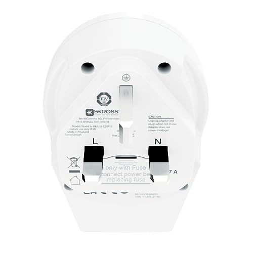 SKROSS, World to UK USB C20PD, UK TRAVEL ADAPTER UK from Euro, Australia, UK, USA, JAPAN, Brazil and China - Image 4