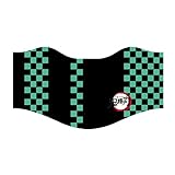 [テブクロイチバ] 【鬼滅の刃フェイスガード（ネックウォーマー・ヘッドウェア） 全5種類】 フェイスガード キッズ イヤーウォーマー スヌード 内側起毛生地 (竈門炭治郎（ブラック）)