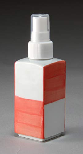 有田焼 減塩スプレー醤油差し 白磁しょうゆスプレー 市松朱色 白キャップ 減塩スプレー醤油差し光を通さず遮光されて醤油が劣化しにくい。ガラス・プラスチックと違いいつまでも綺麗。市松朱色 白