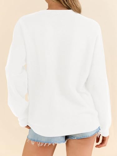 Image of Dressmine Womens American Flag Knit Sweater Crew Neck Long Sleeve Pullover