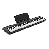 Full size keyboard with 88 velocity sensitive keys Use the Bluetooth connectivity to practice on backing tracks or play along your favourite musicians! Plenty of sounds from different styles and genres at your fingertips to experiment with: 83 rhythm...
