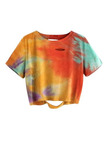 Top corto a maniche corte sexy da donna con spalle scoperte, bianco, L