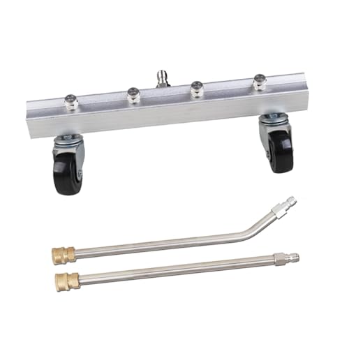 AWHAO Renque-Wischtuch, Hochdruckreiniger für Wagen, Wasserwischer 4000 psi mit Verlängerungsstäben für die Autowäsche, 1 gerade, 1 gebogen