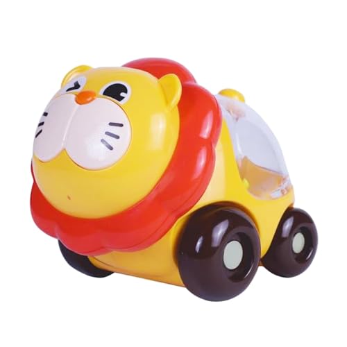 Image of ToyBharat This Pop Pop Lion & Elephant Free Wheel Toy Set Includes 2 Colourful, Battery-Free Rolling Animal Toys. Perfect for Kids Ages 1 to 6, it Encourages Active Movement and Playtime Fun