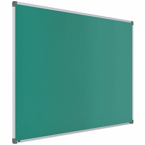 Image of Scholar Art Metis 4x8 Feet Fabric Pin Board for Office, Home & School | Vibrant & Versatile Crape Cloth + High Density Soft Board for Pinning Photos, Sticky Notes & Reminders (Emerald Green)