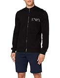 Emporio Armani Underwear Herren Loungewear Sweatshirt, Nero-Black, S