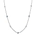 Produktbild Miore Damen Sterling Silber (925) Halskette mit Brillantschliff Zirkonia 45 cm Silberkette