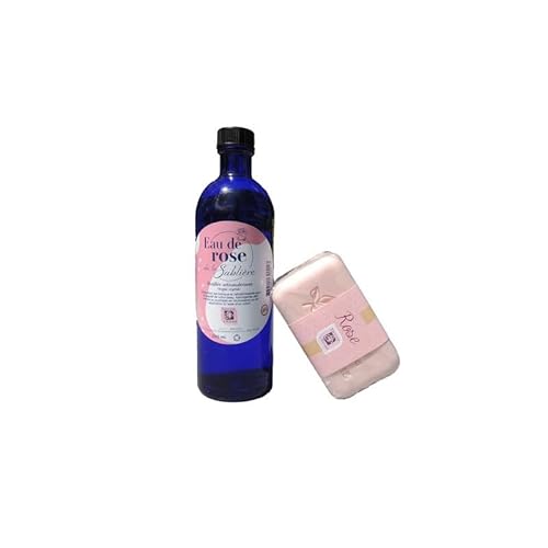 TERRE DE ROSE - Lot Eau de rose + savon 150g - produits artisanaux français - made in France - cosmétiques naturelles - 100% d'origine végétale - douceur et naturel