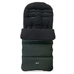 My Babiie Footmuff - Fleece Lined Cosytoes, Universal Fitting for Pushchair, Stroller, Buggy & Pram, Dual Layer, Showerproof, Accessory for Baby - Forest Green