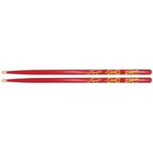 Josh Dun Signature Drumsticks Clancy Red Diameter: 1.48 cm. Length (cm): 41.91 cm. Red Oval wooden head