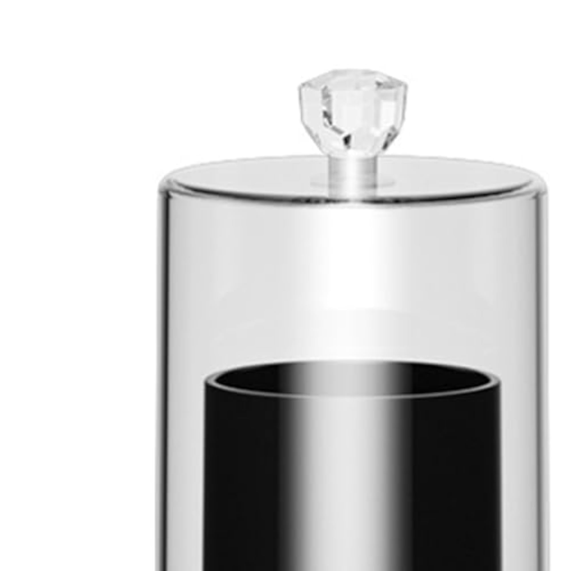 Cotton Ball and Swab Holders Organizer, Black